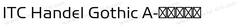 ITC Handel Gothic A字体转换